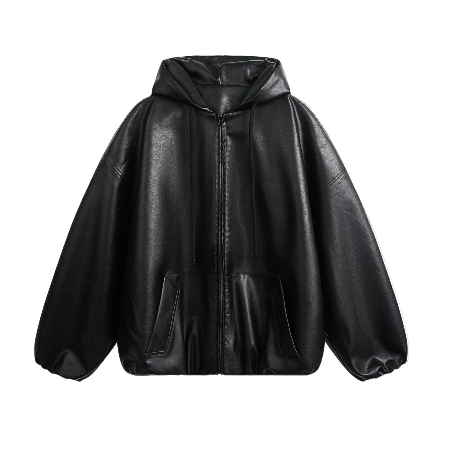 Men’s Hooded Leather Jacket