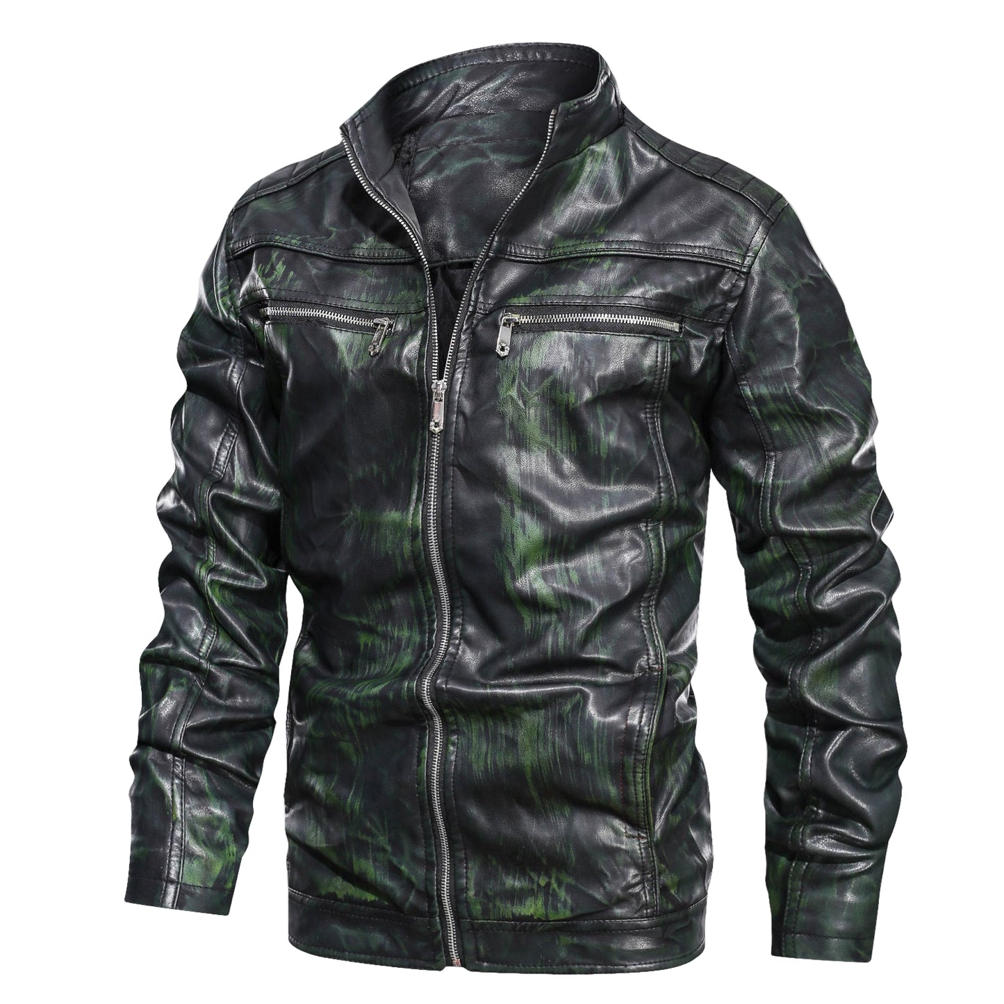 Sleekvibe leather jacket For Men image 2