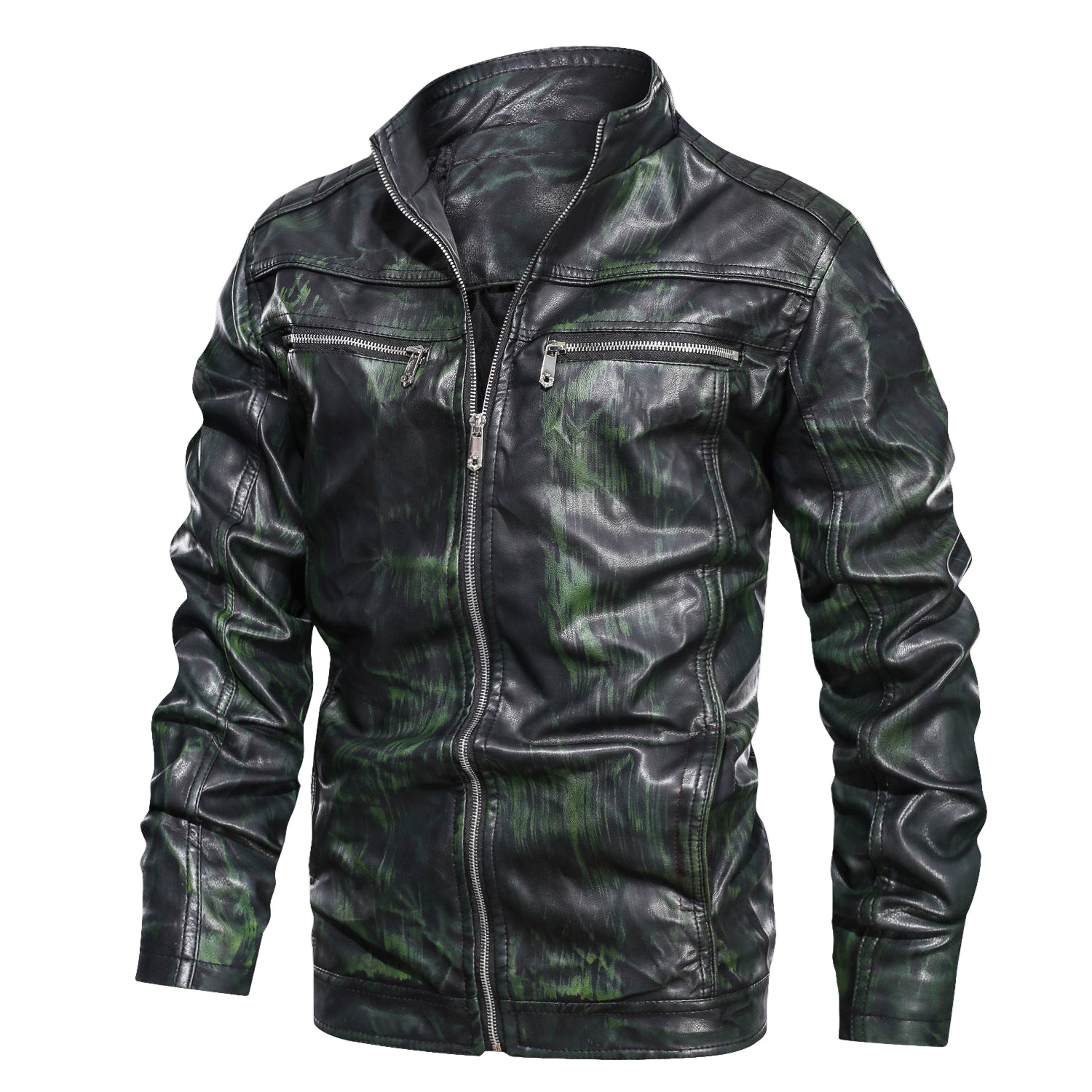 Sleekvibe leather jacket For Men image 2