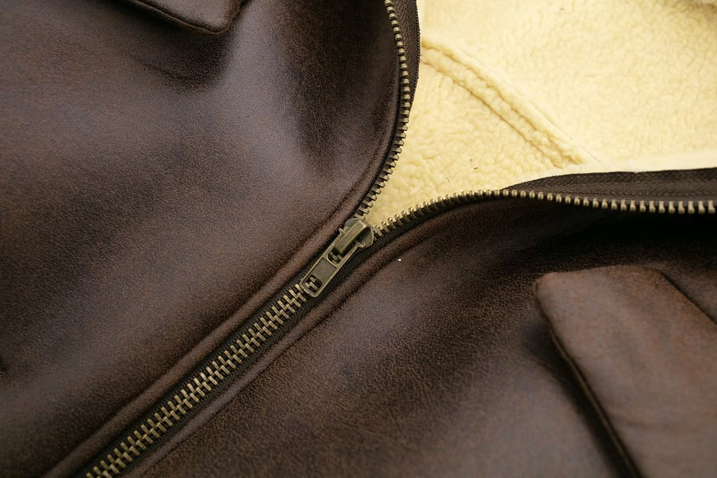 Fashionable All-match Lapel Long Sleeve Zipper Double-sided Flight Jacket image 3