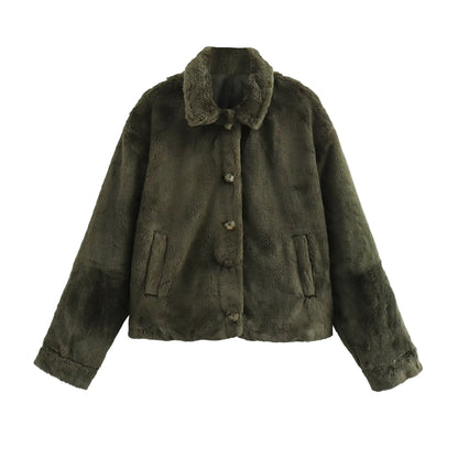 Winter Women's Clothing European And American Fashion Faux Fur Coat image 0